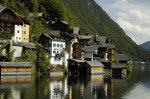 Austrian village on lake
