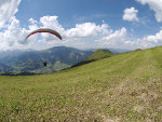 paraglider in Austrian hills