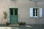 Doorway of traditional French house