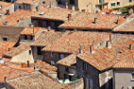 Tile houses roofs in Carcassone