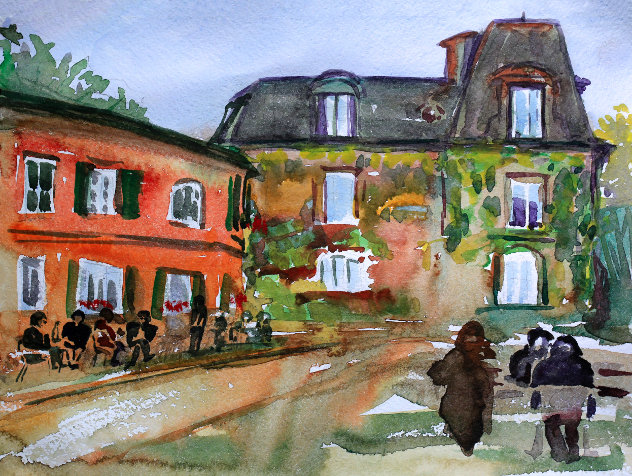 Watercolor painting of the Montmartre