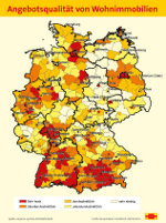 Map quality real estate Germany by region