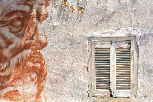 Wall with graffiti Greece