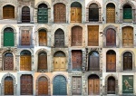 Doors old houses Italy