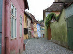 Street in Romanian village