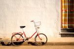 Fahrrad auf der Straße in Spanien